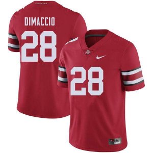 Men's Ohio State Buckeyes #28 Dominic DiMaccio Red Nike NCAA College Football Jersey Breathable WJU3544YT
